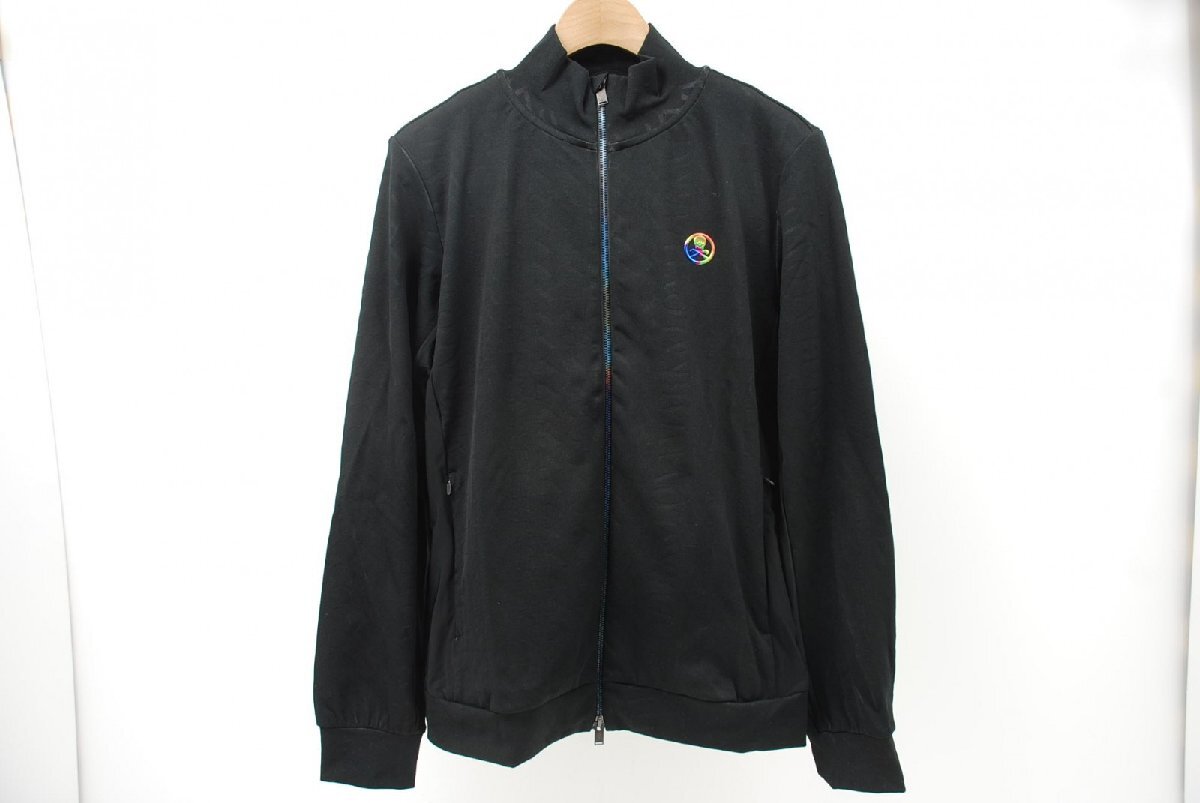 coco 中古【SALE】マークアンドロナ MARK&LONA メンズ ブルゾン 48(L) 黒 長袖ダブルジップアウター レターパックプラス発送可 85690拍卖