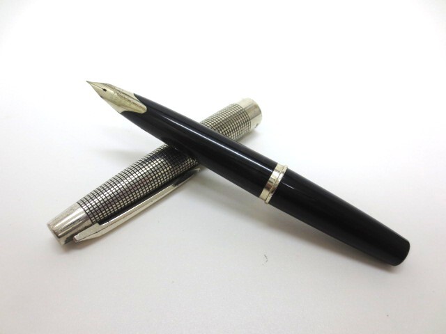 【11-164】PILOT パイロット Elite 万年筆 ペン先18K-WG STERLING SILVER 筆記用具拍卖