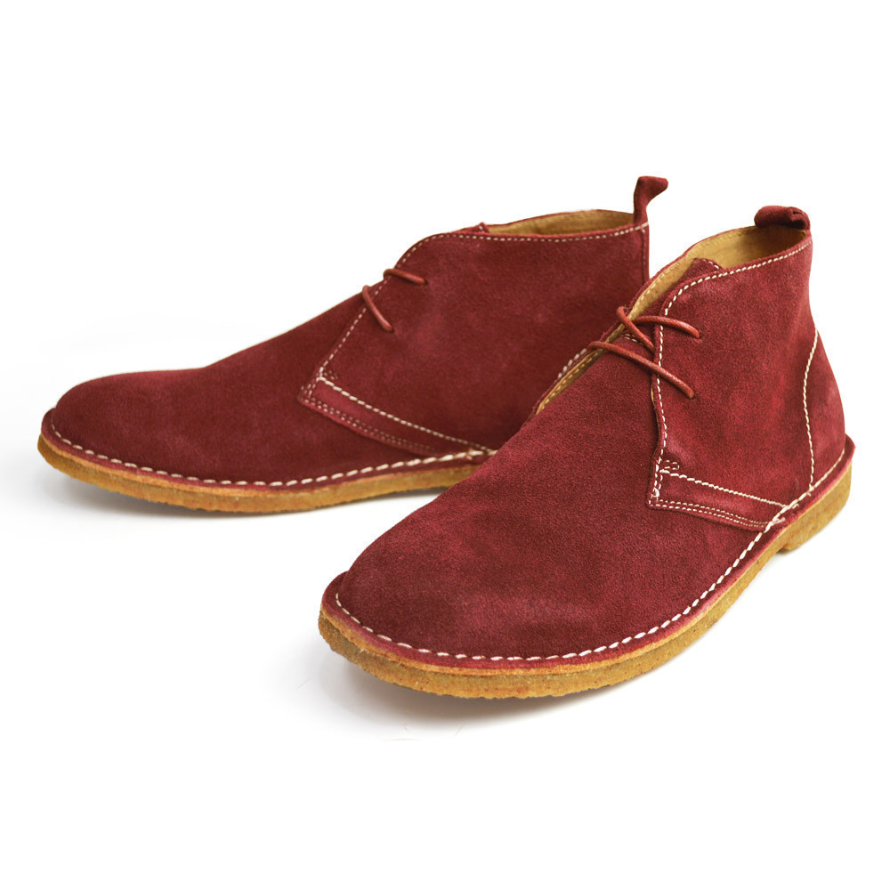 【訳あり】新品■27.5cm メンズ 本革 ブーツ スエード レザー クレープソール 天然ゴム 抗菌 消臭 スカロー カジュアル【エコ配送】拍卖