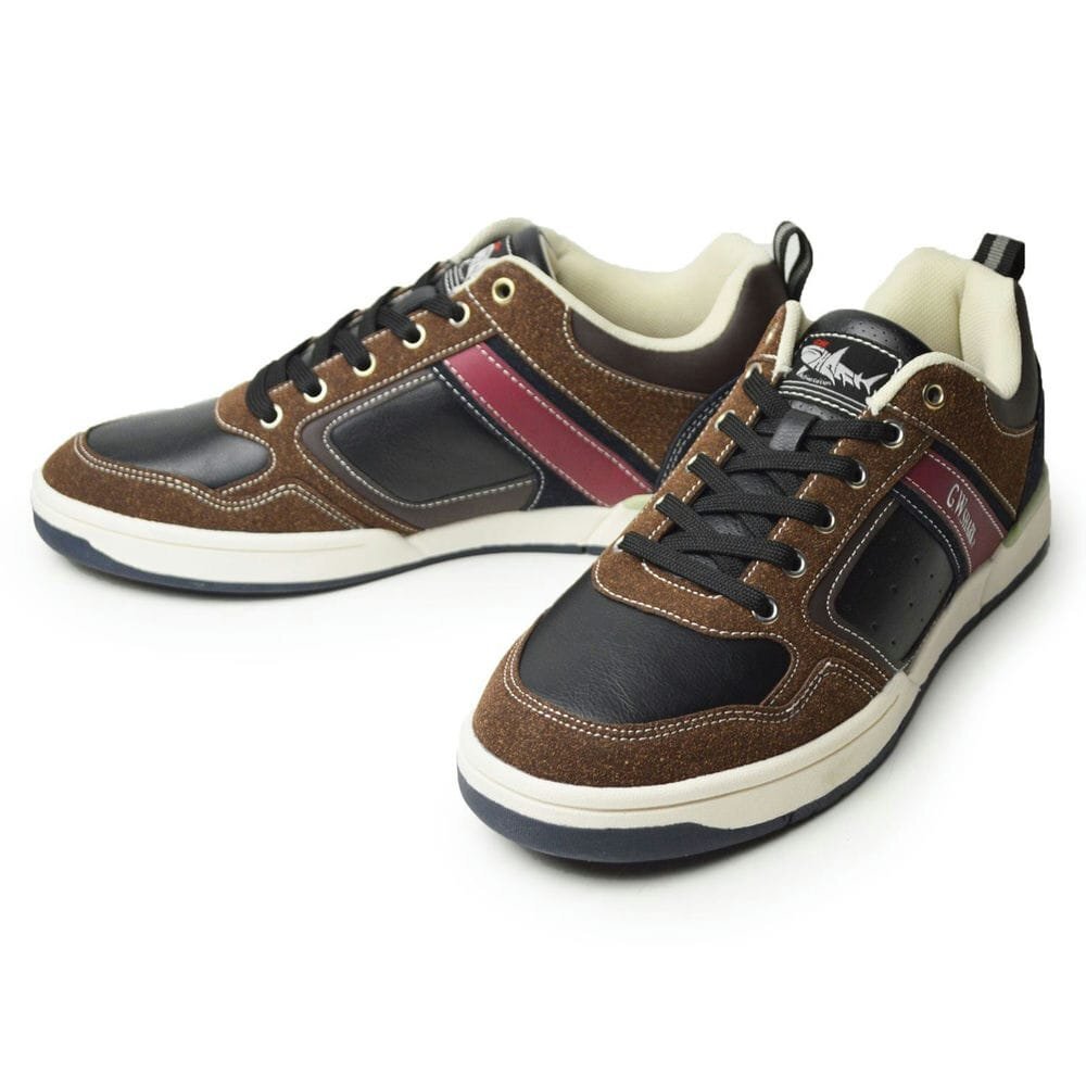 新品■27cm スニーカー メンズ 軽量 カジュアルシューズ 防滑 ローカット サイドライン 配色 スポーティー アウトドア 紐靴【エコ配送】拍卖