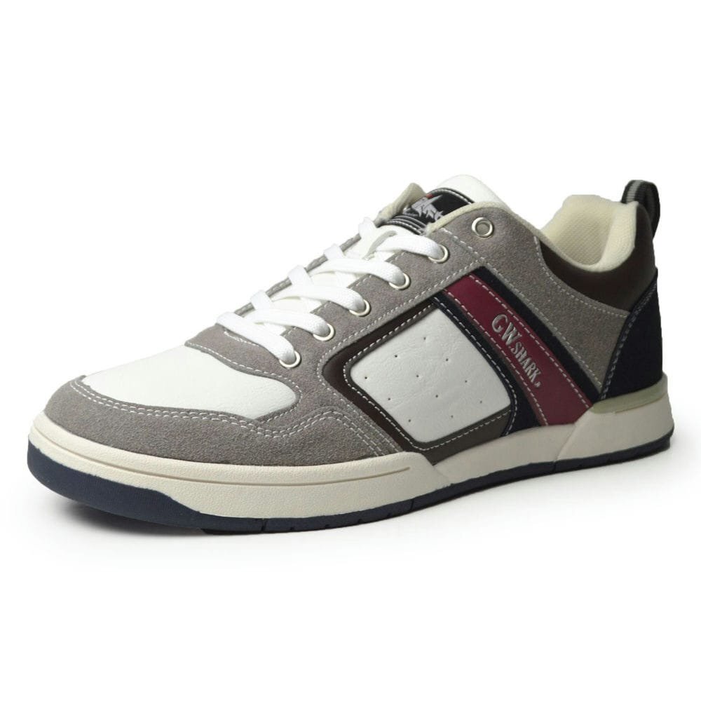 新品■27cm 軽量 メンズスニーカー 防滑 クッション マルチカラー レースアップ カジュアル コンフォートシューズ G.W.SHARK【エコ配送】拍卖