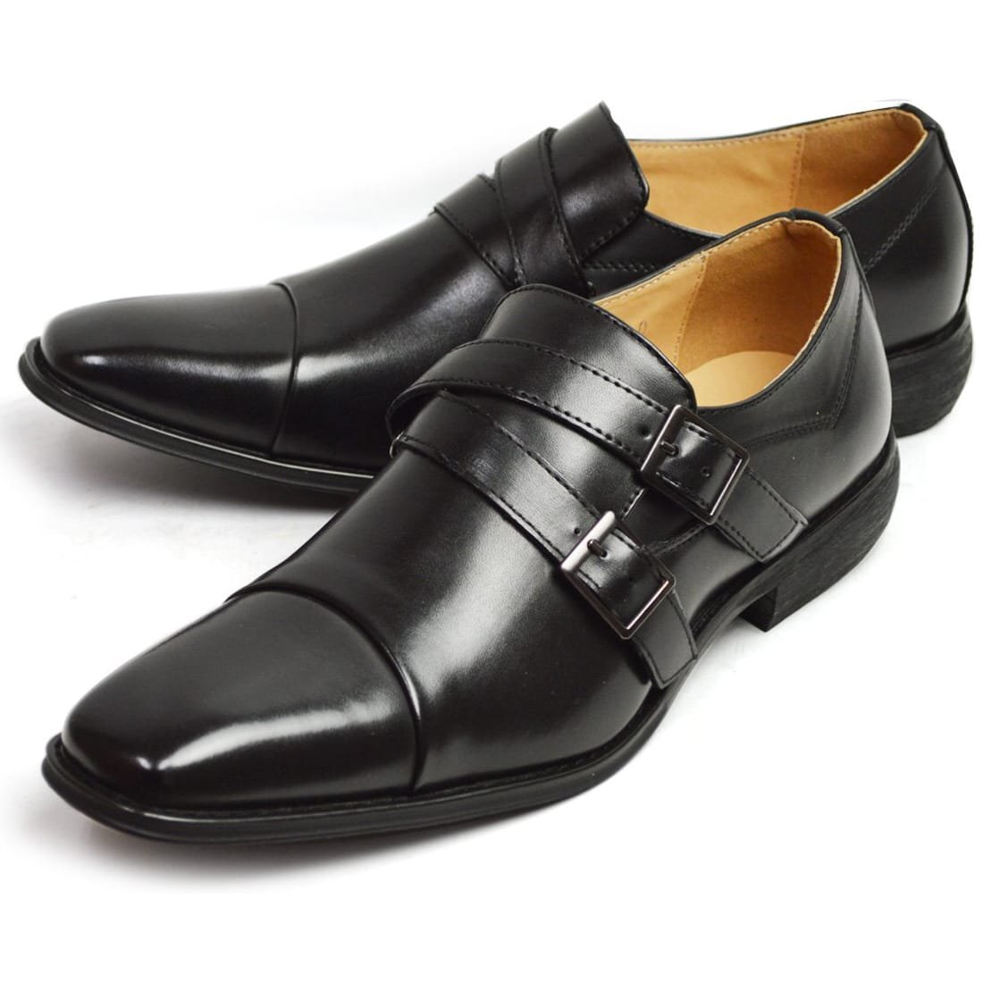 在庫処分■新品【28cm】ビジネスシューズ メンズ フォーマル 冠婚葬祭 カジュアル ストレートチップ ベルト ストラップ 紳士靴 通勤拍卖