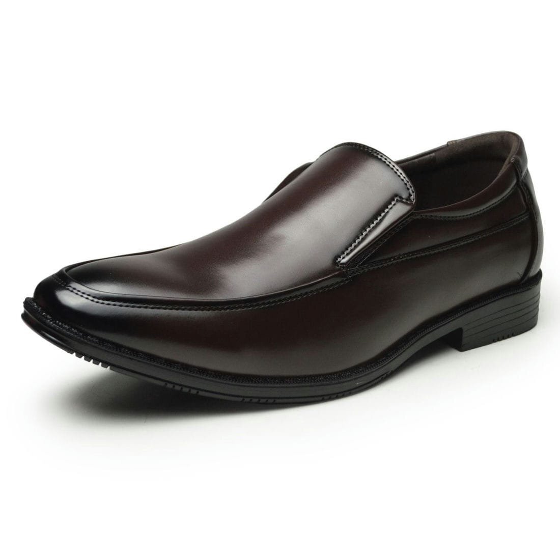 新品■27cm ビジネスシューズ 幅広 3E スリッポン シンプル ローファー 冠婚葬祭 メンズ フォーマル 紳士靴 スクエアトゥ ロングノーズ拍卖