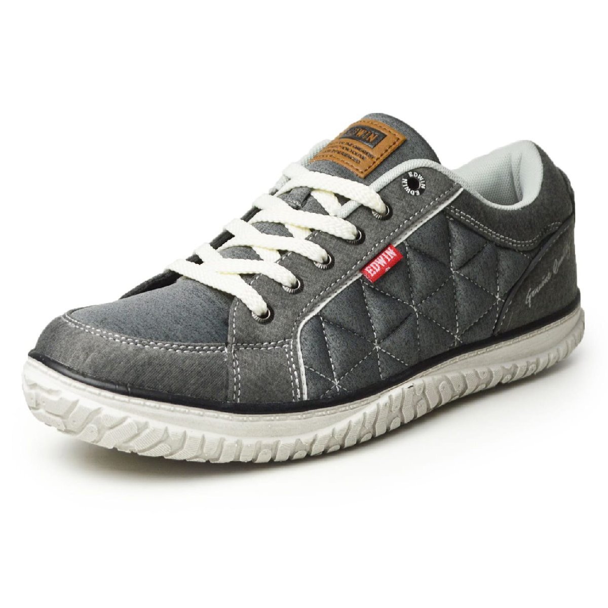 新品■28cm EDWIN エドウィン スニーカー メンズ 軽量 カジュアル 防滑 幅広 3E EEE ローカット コンフォートシューズ 靴【エコ配送】拍卖