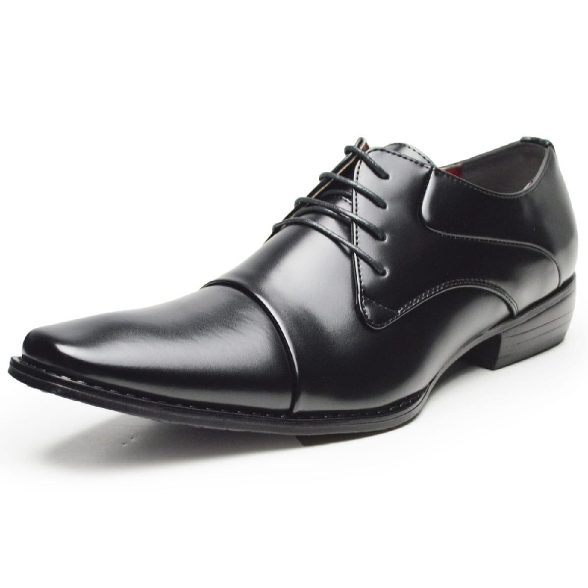 新品■28cm ビジネスシューズ メンズ 靴 レースアップ 外羽根 ストレートチップ 革靴 紳士靴 イタリアンデザイン オフィス コンフォート拍卖