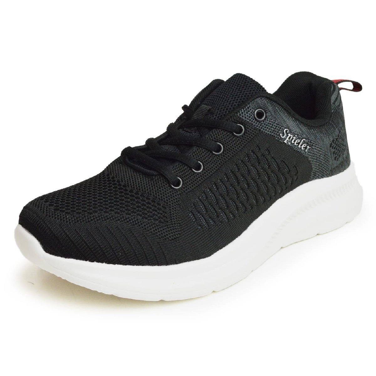 新品■25cm 軽量 スポーツシューズ クッションソール メンズ スリッポン スニーカー ランニング ウォーキング SPIELER スパイラー拍卖