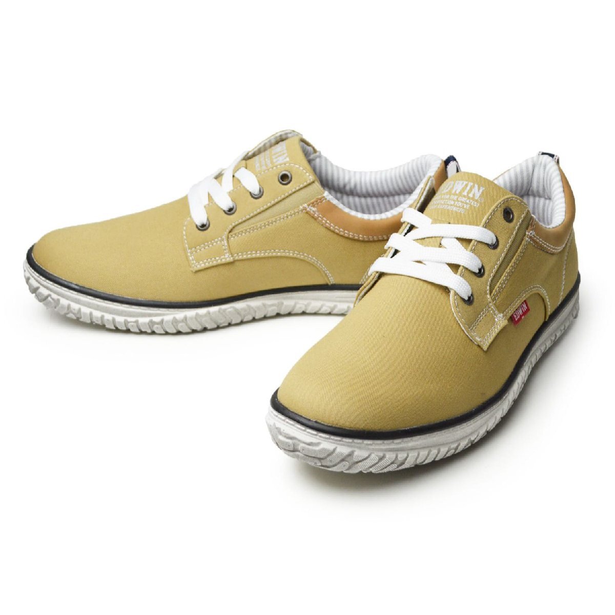 【在庫処分】新品■27cm EDWIN エドウィン スニーカー メンズ カジュアルシューズ 軽量 防滑 コンフォート サイドゴア 男性【エコ配送】拍卖