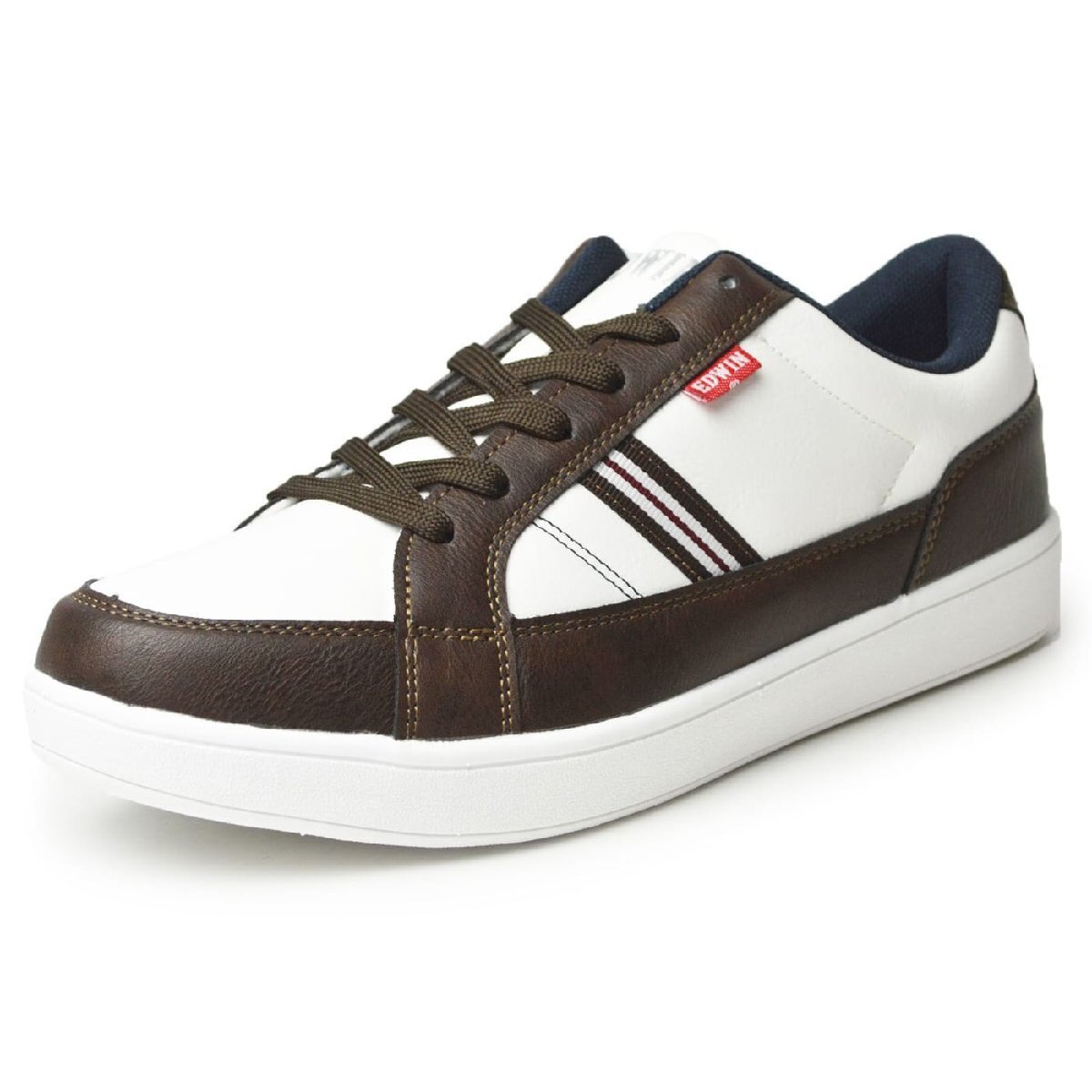 新品■26.5cm EDWIN エドウィン スニーカー メンズ 軽量 カジュアル 屈曲 防滑 コンフォートシューズ ウォーキング 男性 靴【エコ配送】拍卖