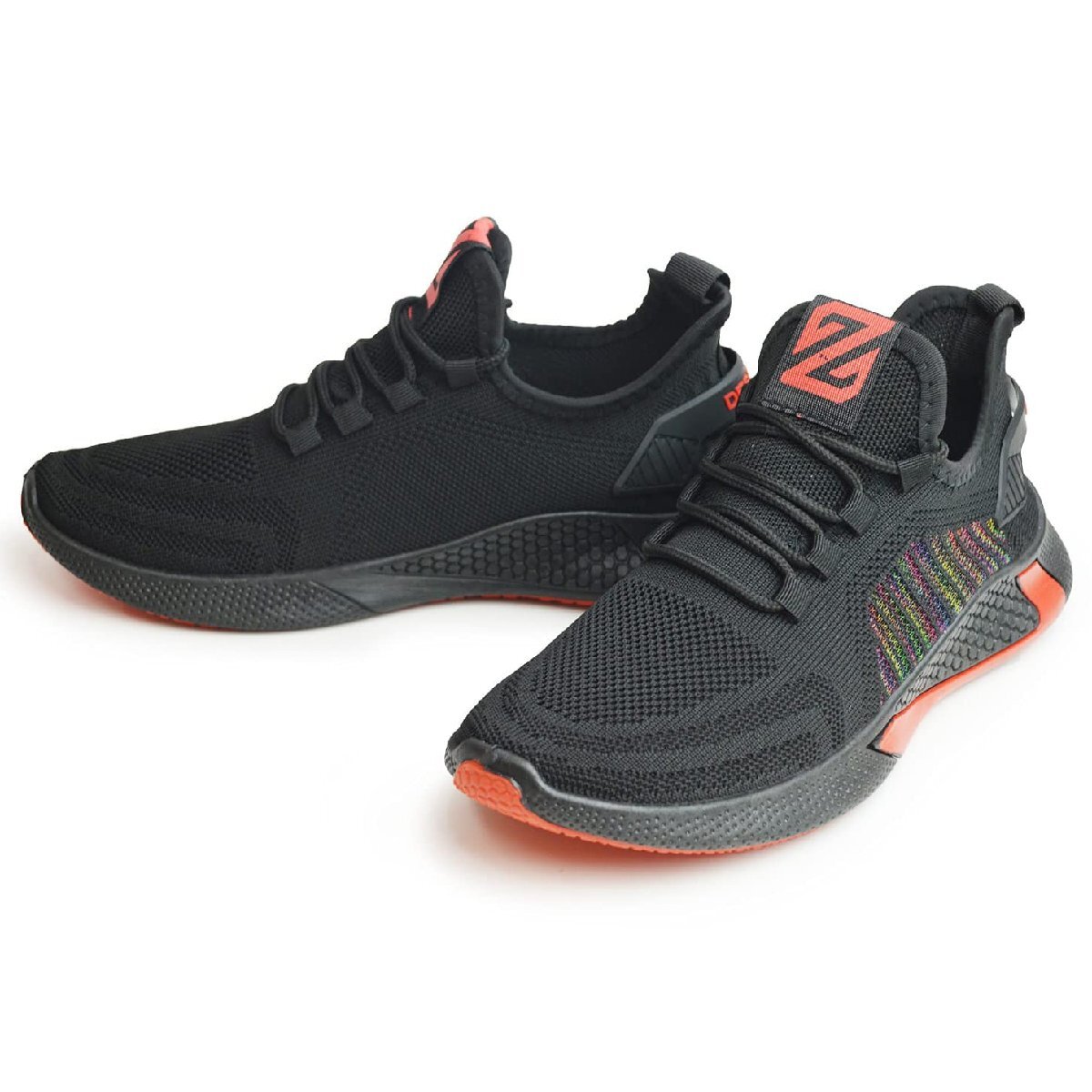 新品【27cm】メンズ スニーカー スポーツシューズ 軽量 スリッポン ランニング 防滑 通気性 ニット カジュアル【エコ配送】拍卖