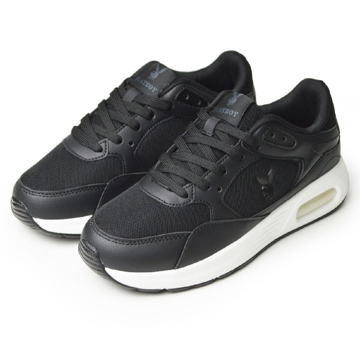 新品■24cm 軽量 レディース 運動靴 ウォーキングシューズ ランニング ジム スニーカー 部活 防滑 エアクッション PLAYBOY【エコ配送】拍卖