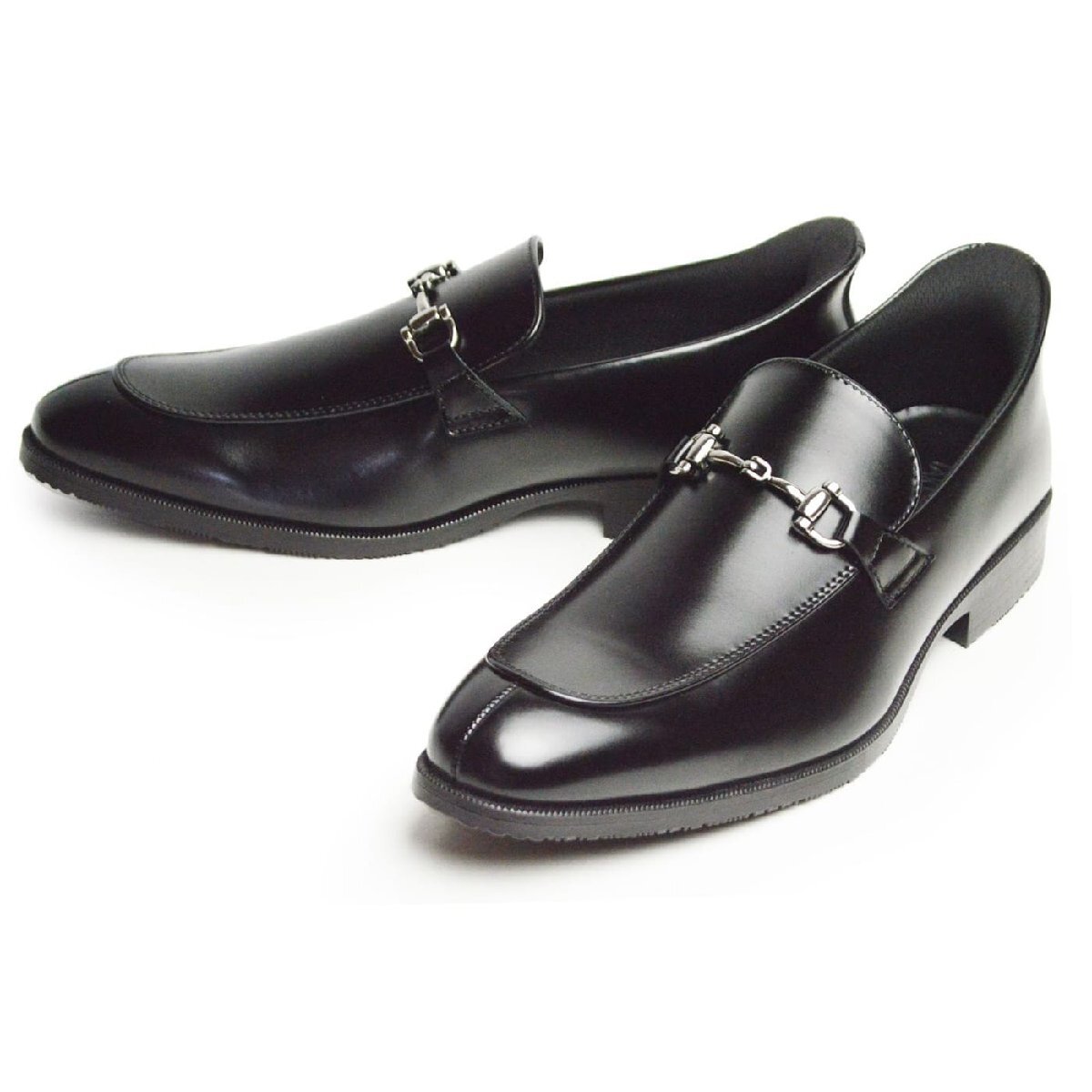 新品■26.5cm ビジネスシューズ メンズ 革靴 TAKEZO タケゾー スリッポン ビットローファー Uチップ 防滑 通気性 脚長 フォーマル 紳士靴拍卖