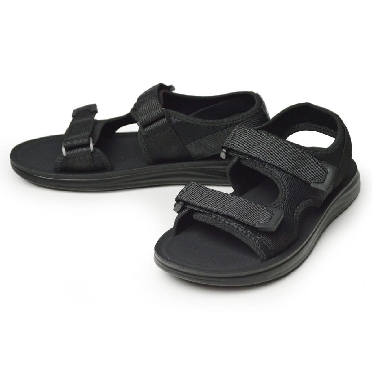 新品■26.5~27cm サンダル メンズ スポーツサンダル ストラップ ベルクロ コンフォート 軽量 アウトドア ビーチ 幅広 防滑 靴【エコ配送】拍卖