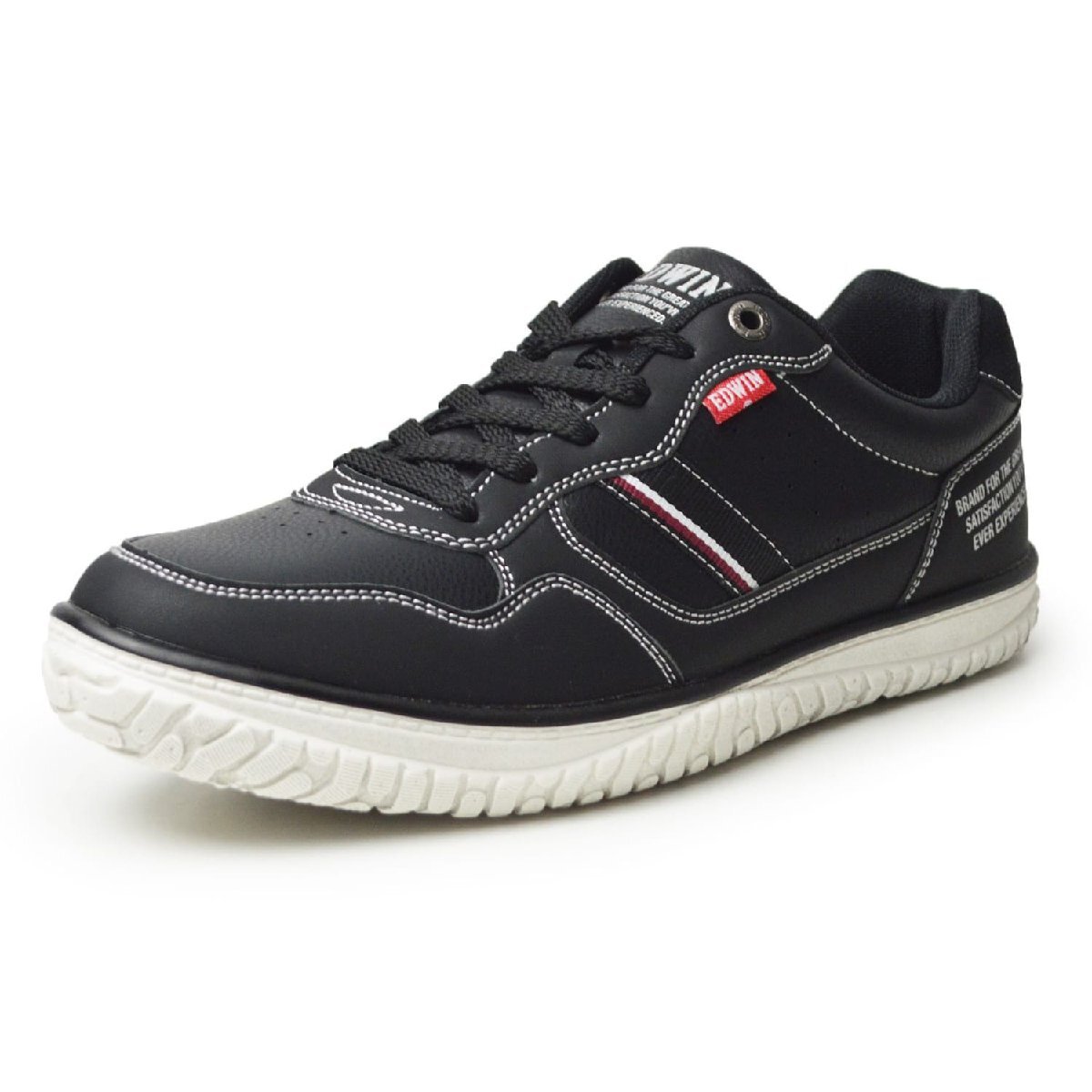 新品■26.5cm EDWIN エドウィン スニーカー メンズ 軽量 カジュアルシューズ 防滑 幅広 3E EEE コンフォートシューズ 男性 靴【エコ配送】拍卖