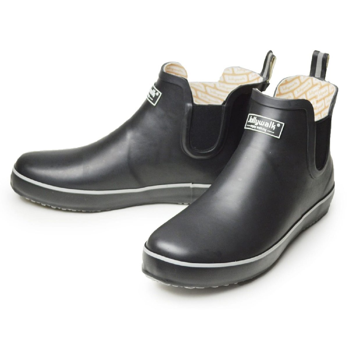 新品■25cm レインシューズ メンズ レインブーツ 防水 サイドゴア スポーティ 防滑 ショートブーツ 長靴 雨 アウトドア【エコ配送】拍卖