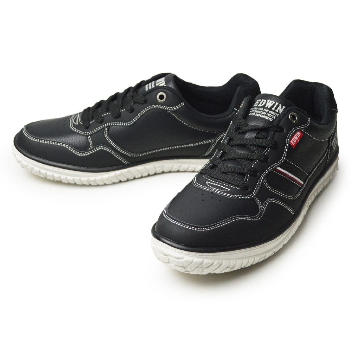 新品■26cm EDWIN エドウィン スニーカー メンズ 軽量 カジュアルシューズ 防滑 幅広 3E EEE コンフォートシューズ 男性 靴【エコ配送】拍卖