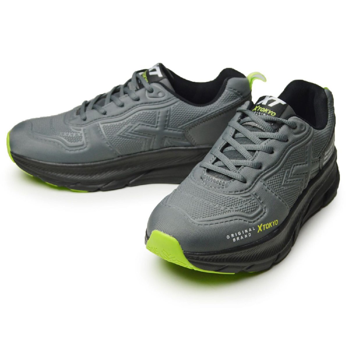 新品■26cm XTOKYO スニーカー メンズ ランニング ウォーキング 厚底ソール 軽量 通気性 カジュアル スポーツ 防滑 運動 靴【エコ配送】拍卖