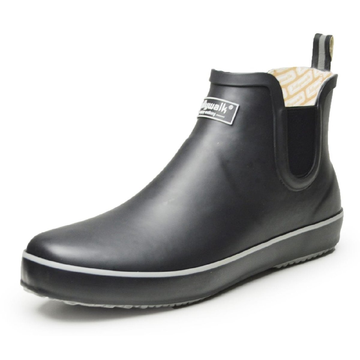 新品■25cm レインシューズ メンズ レインブーツ 防水 サイドゴア スポーティ 防滑 ショートブーツ 長靴 雨 アウトドア【エコ配送】拍卖