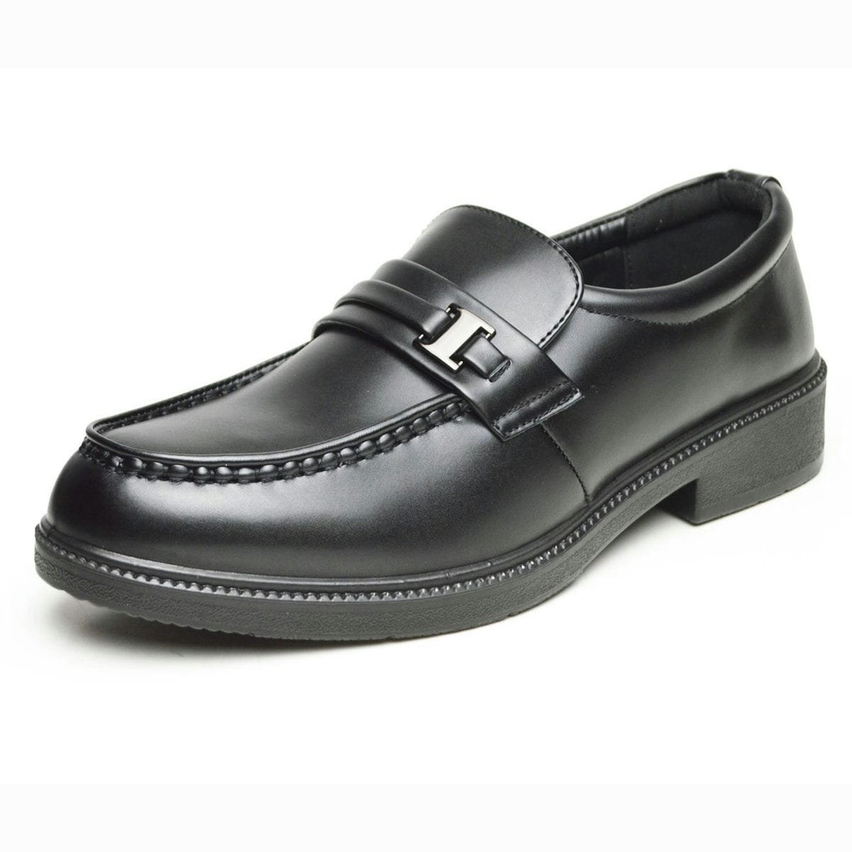 新品■26.5cm ビジネスシューズ 4EEEE 多機能 メンズ 紳士靴 革靴 オフィス フォーマル 軽量 ビットローファー スリッポン 学生靴 入学式拍卖