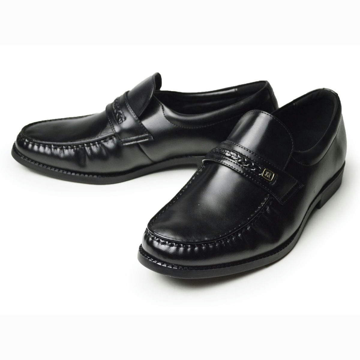 新品■26.5cm 本革 ビジネスシューズ ローファー 幅広 4EEEE スリッポン 革靴 レザーシューズ フォーマル 紳士靴 ドレスシューズ 冠婚葬祭拍卖