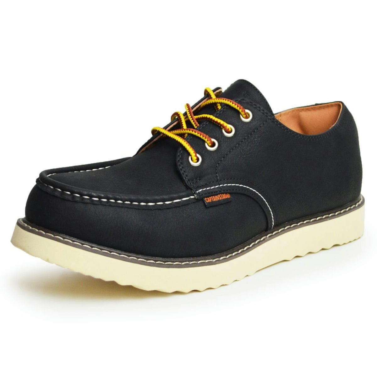 新品■26.5cm 防水 撥水 カジュアルシューズ ブーツ 防滑 サイドゴア くるぶし丈 メンズ レイン 靴 CAPTAIN STAG サステナインソール SDGs拍卖