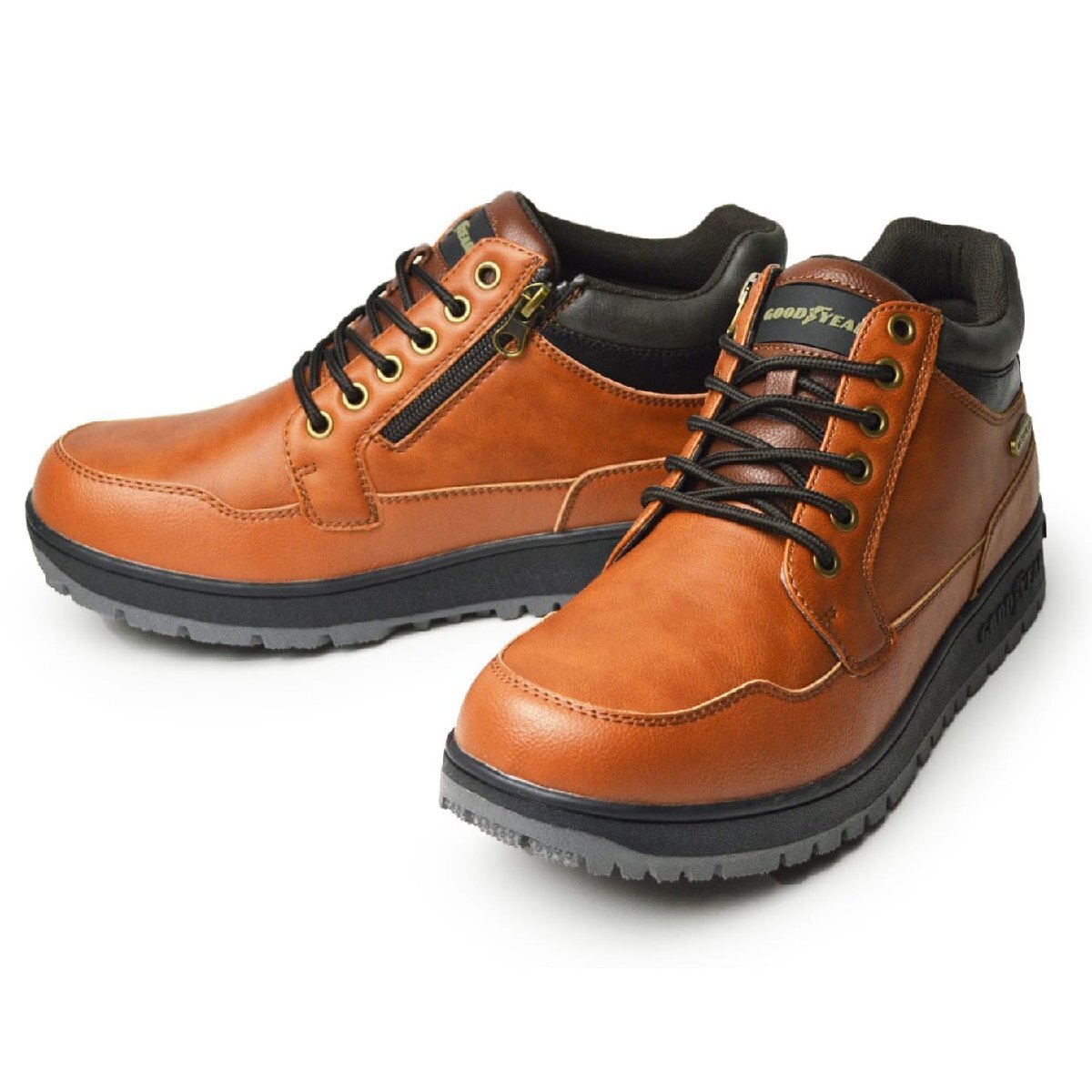 新品■25.5cm メンズ ブーツ 防水 レインブーツ メンズブーツ ワークブーツ ショートブーツ 防滑 カジュアル グッドイヤー GOODYEAR拍卖