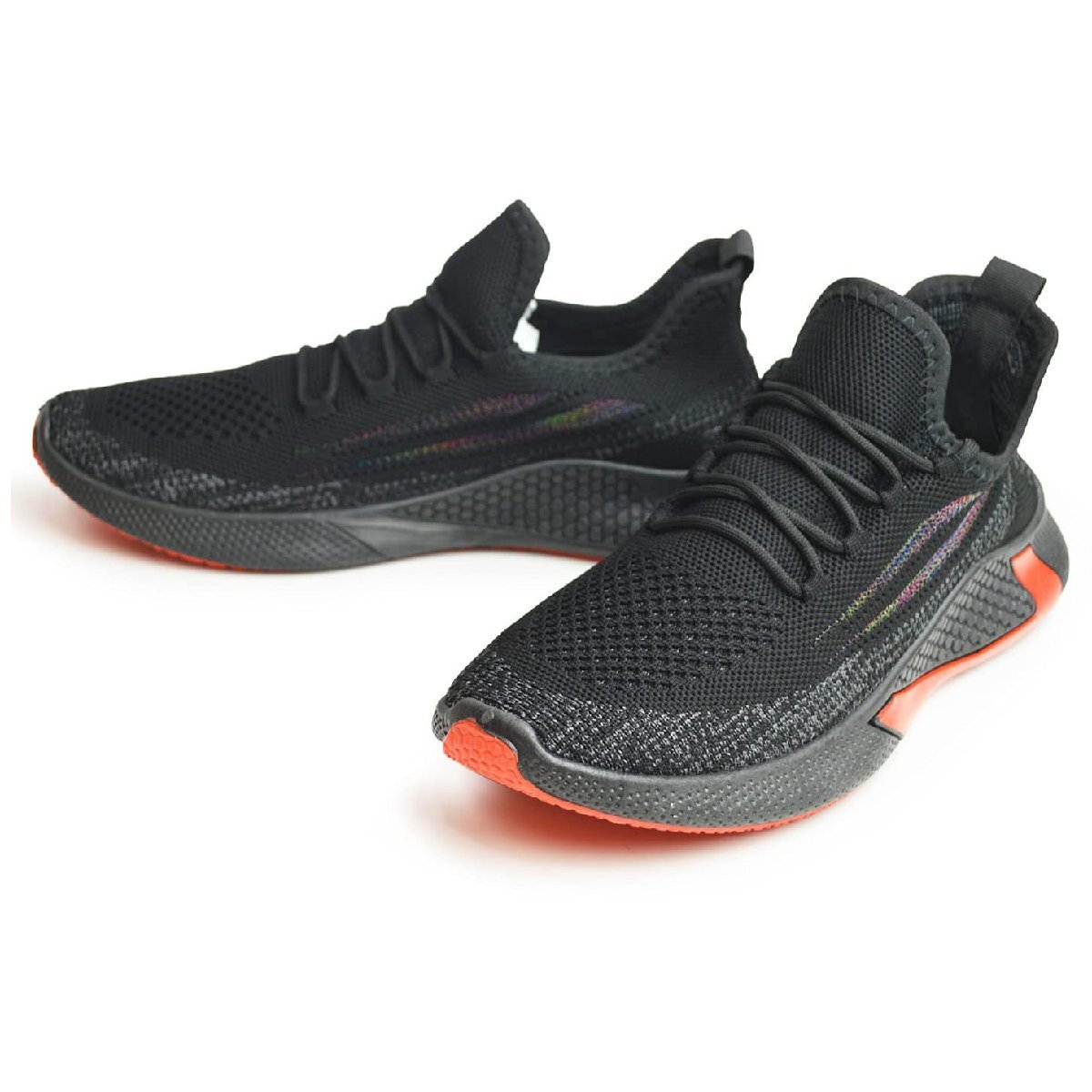 在庫処分■新品【27cm】スニーカー メンズ スポーツシューズ 軽量 スリッポン ランニング 防滑 通気性 ニット カジュアル【エコ配送】拍卖