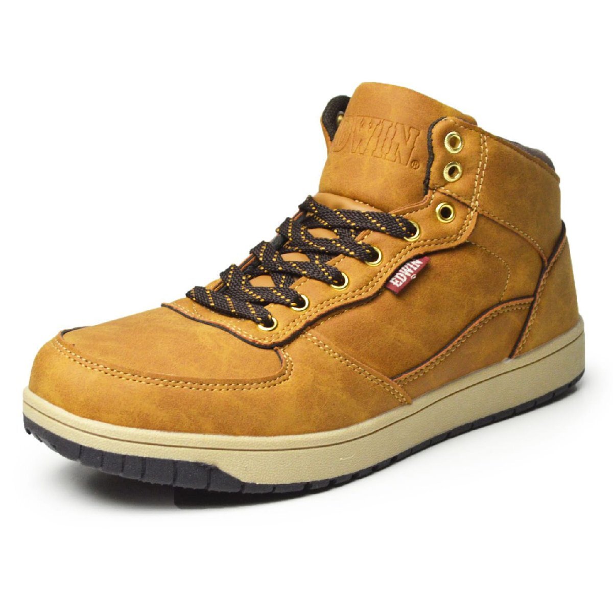 新品■28cm EDWIN エドウィン スニーカー メンズ 防水設計 軽量 防滑 カジュアル ハイカット コンフォートシューズ 男性 靴 紳士靴拍卖