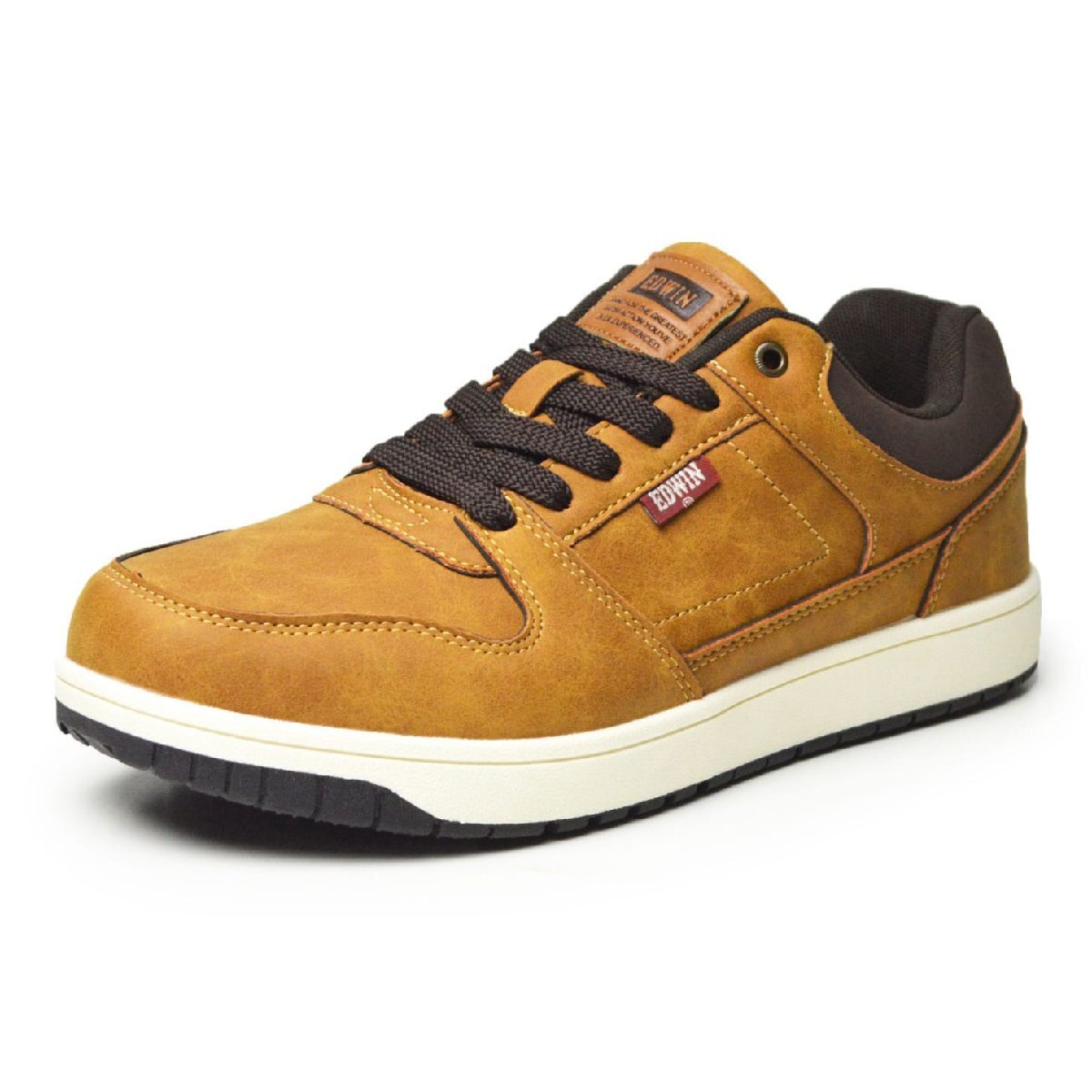 新品■25cm EDWIN エドウィン スニーカー メンズ 防水 カジュアル 軽量 防滑 コンフォート ウォーキング 男性 紳士靴【エコ配送】拍卖