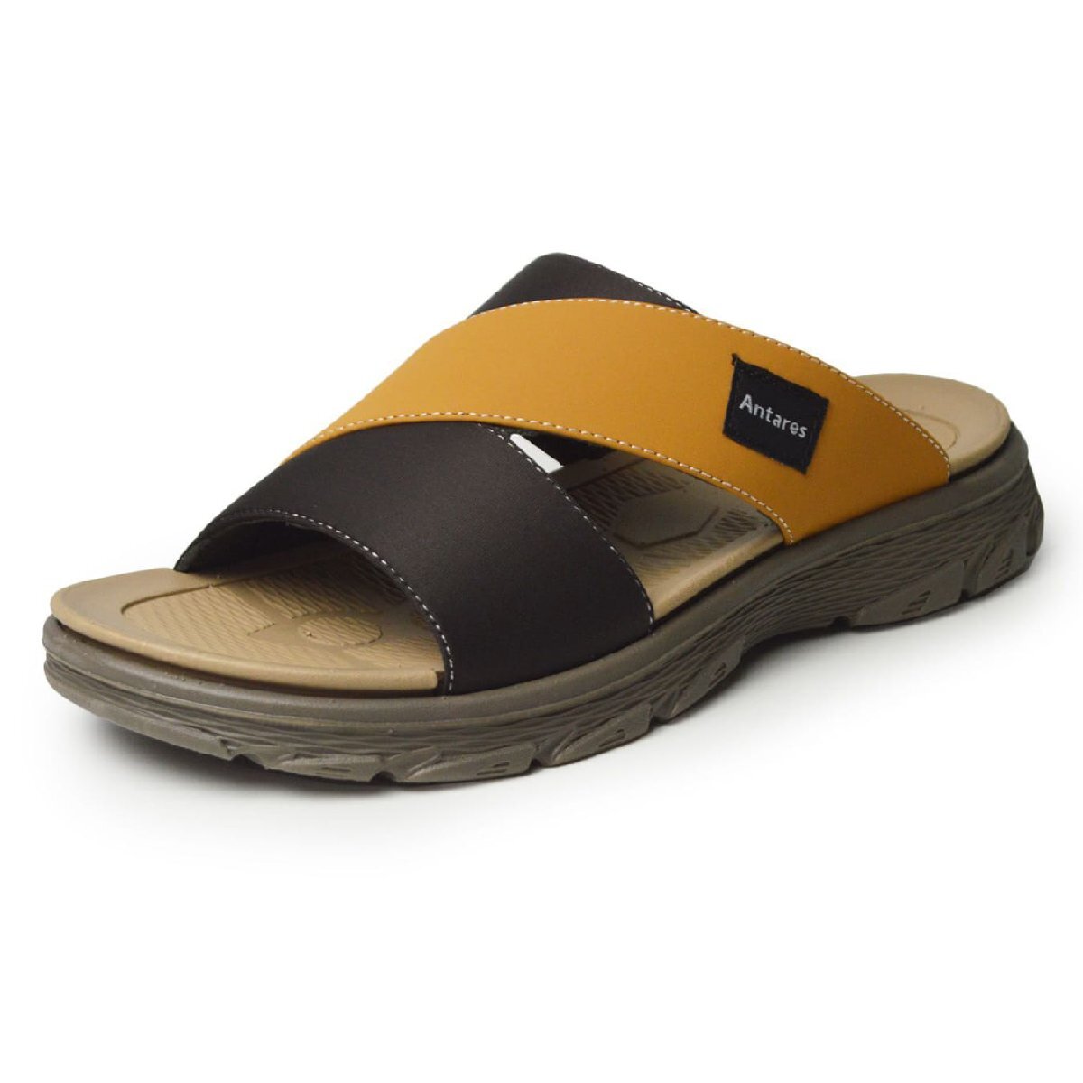 新品■26.5cm~27cm サンダル メンズ 軽量 コンフォート クロスベルト フラット ビーチ 大人 防滑 屈曲 防滑 アウトドア 靴【エコ配送】拍卖