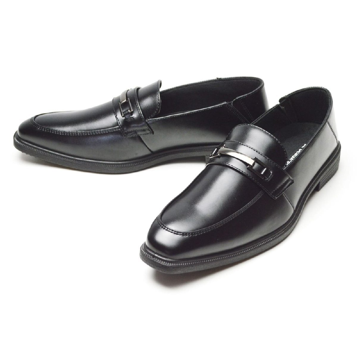 新品■26cm ビジネスシューズ メンズ 靴 革靴 2WAY 紳士靴 ビットローファー スリッポン ビジネスサンダル 軽量 幅広 3E EEE Uチップ拍卖