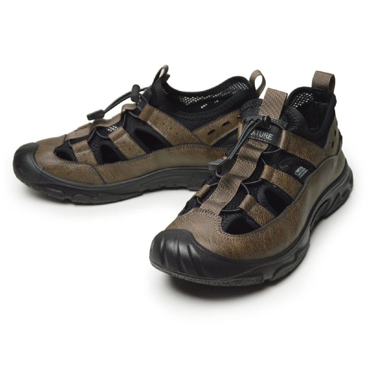 新品■27cm サンダル メンズ アウトドアシューズ 軽量 ストラップ スリッポン コンフォート レジャー 通気性 防滑 屈曲 靴【エコ配送】拍卖