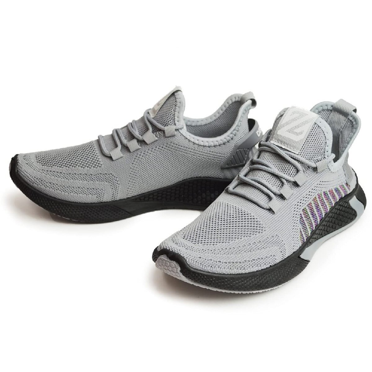 在庫処分■新品【27cm】メンズ スニーカー スポーツシューズ 軽量 スリッポン ランニング 防滑 通気性 ニット カジュアル【エコ配送】拍卖