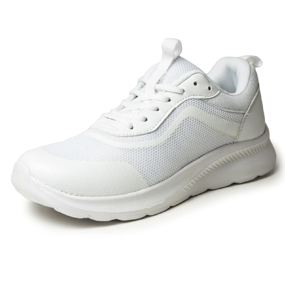 新品■25.5cm スニーカー メンズ 学生靴 通学靴 軽量 スポーツ ランニング ウォーキング 防滑 通気性 メッシュ 部活 運動靴 靴【エコ配送】拍卖