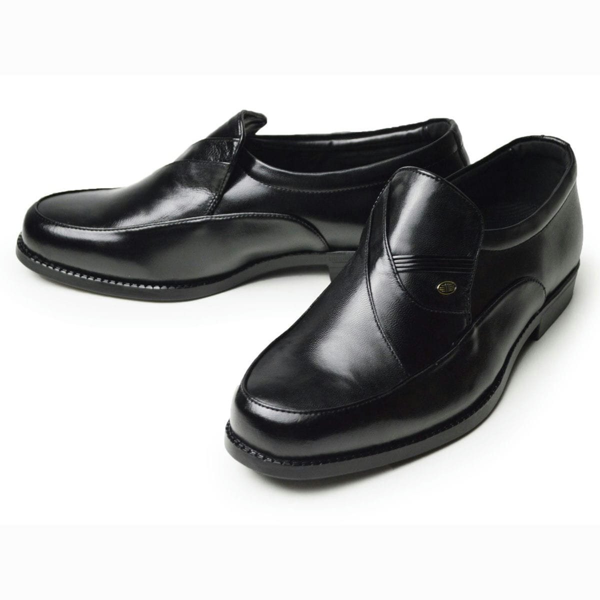 新品■27cm 本革 ビジネスシューズ ローファー 幅広 4EEEE スリッポン 革靴 レザーシューズ フォーマル 紳士靴 ドレスシューズ 冠婚葬祭拍卖