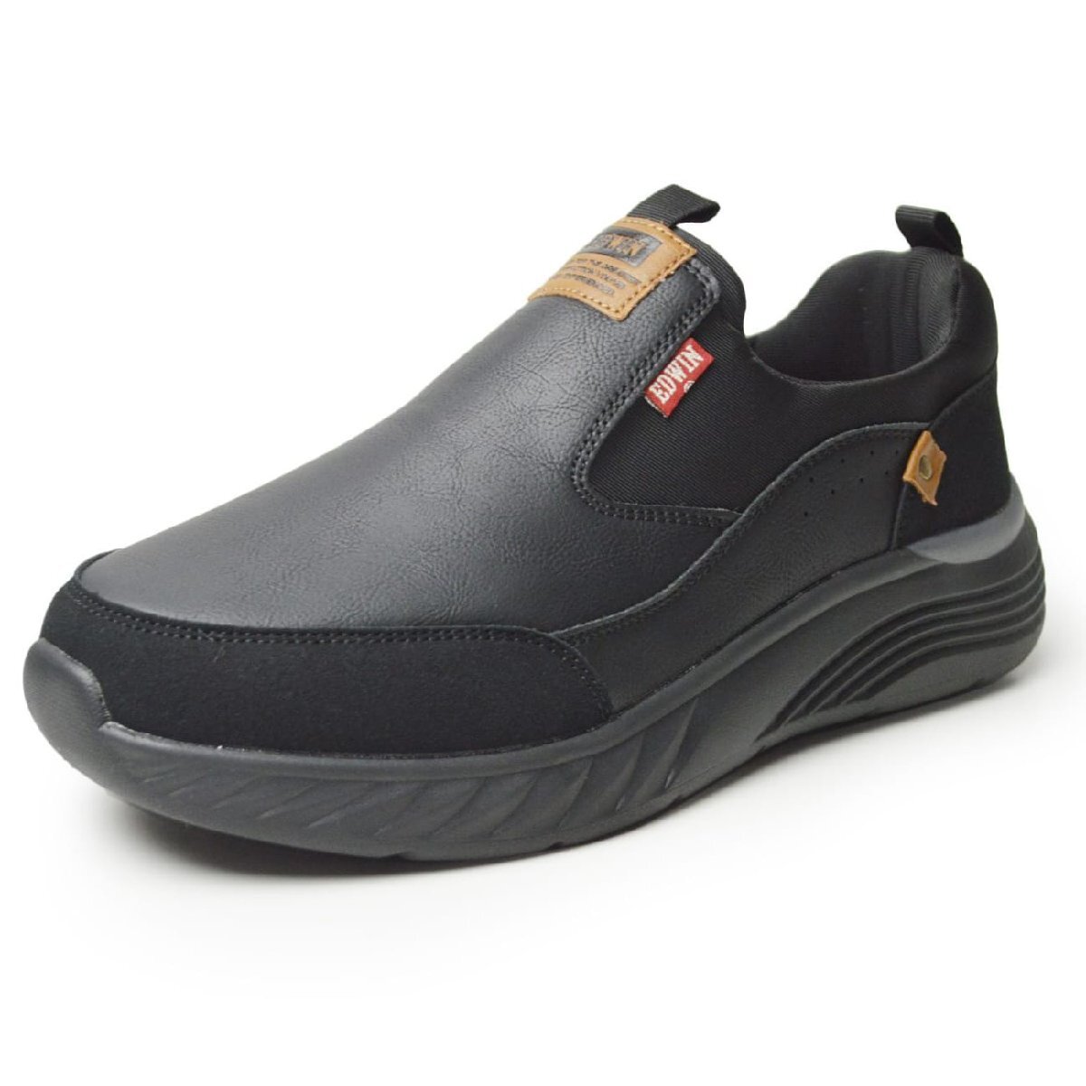 新品■25cm EDWIN エドウィン スリッポン メンズ スニーカー 軽量 カジュアル 防滑 幅広 3E EEE ローカット コンフォート 靴【エコ配送】拍卖