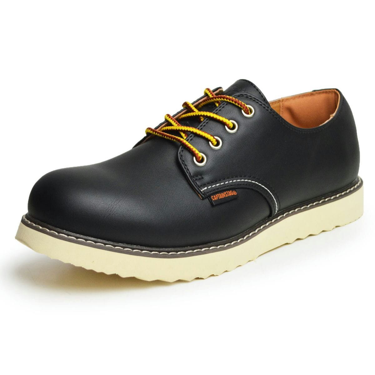 新品■25cm 防水 撥水 カジュアルシューズ ブーツ 防滑 サイドゴア メンズ くるぶし丈 レイン 靴 CAPTAIN STAG サステナインソール SDGs拍卖