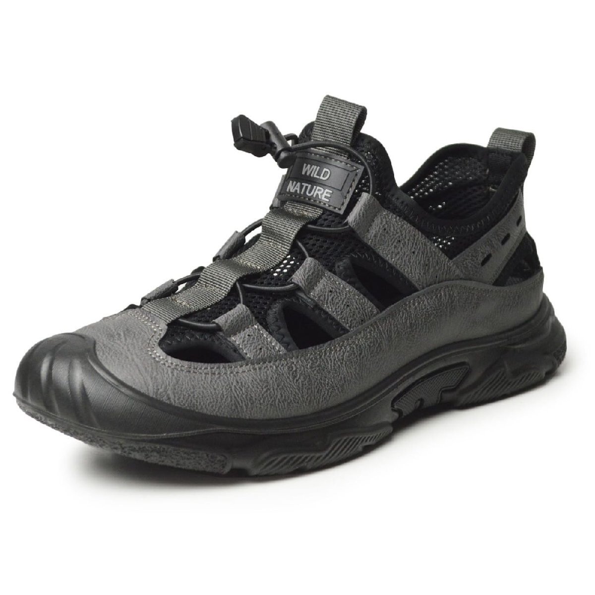 新品■26cm サンダル メンズ アウトドアシューズ 軽量 ストラップ スリッポン コンフォート レジャー 通気性 防滑 屈曲 靴【エコ配送】拍卖