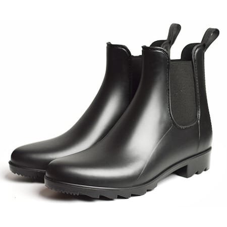 新品■24~24.5cm レディース 防水 ブーツ サイドゴア 防滑 レイン シューズ ブーティ 長靴 雨 ショート丈 婦人靴 スノー ウインター拍卖