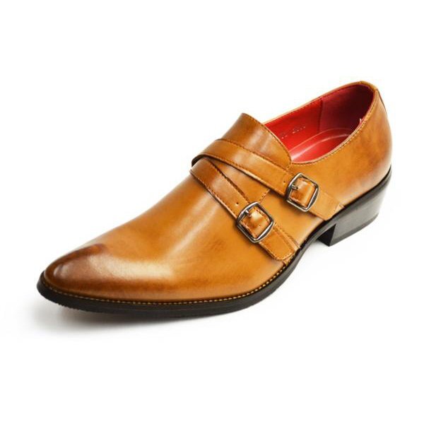 新品■28cm ビジネスシューズ 4.5cm 身長アップ 脚長 フォーマル 紳士靴 ポインテッドトゥ メンズ 革靴 イタリアンデザイン トラッド 男拍卖