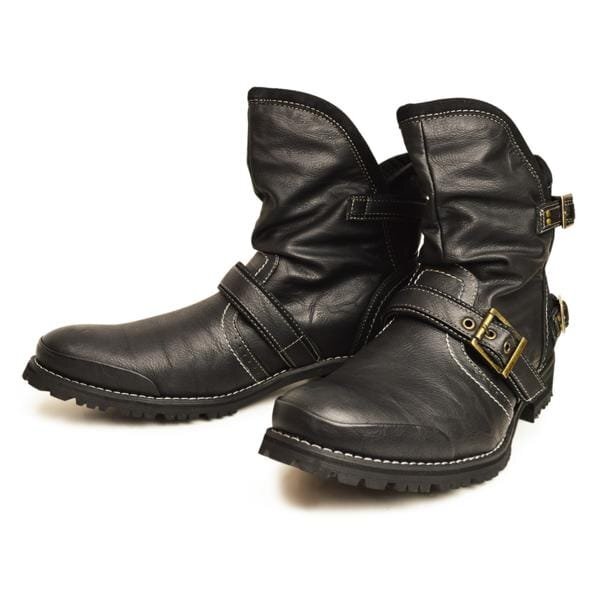 【新品】26cm■エンジニアブーツ メンズブーツ ドレープブーツ 2way チェック メンズ ショートブーツ ワークブーツ ヴィンテージ 男 靴拍卖