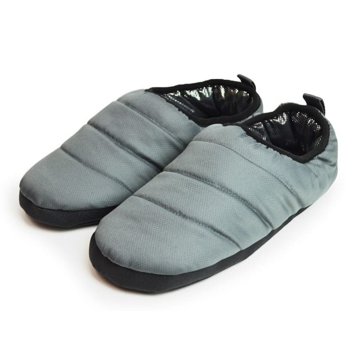 新品◆訳あり【25.5~26cm】防寒シューズ ダウン スリッポン 軽量 防滑 保温 メンズ カジュアル つっかけ スリッパ サボ 靴【エコ配送】拍卖