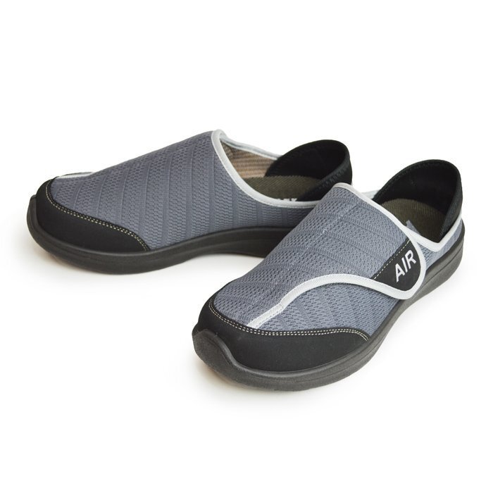 新品■26~26.5cm メンズ スリッポン 2WAY 軽量 防滑 ベルクロ マジックテープ 幅広 4E メディカルシューズ 入院 リハビリ【エコ配送】拍卖