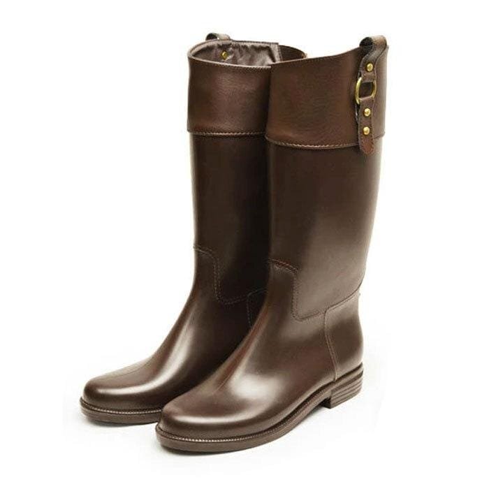 新品■24~24.5cm レディース ロング丈 レインブーツ 美脚 スリム 着脱簡単 バックゴア ラバー 防水 長靴 ジョッキー スノー ブーツ拍卖