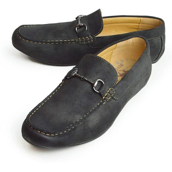 新品■25cm ドライビングシューズ 防滑 メンズ スリッポン ローファー 素足 ドライブ 靴 ビット モカシン ステッチ デニム【エコ配送】拍卖