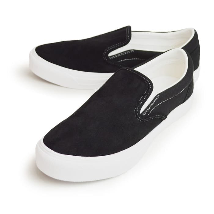 【在庫処分】新品■25.5cm メンズ earth music & ecology キャンバス スリッポン スニーカー 軽量 防滑 カジュアルシューズ 靴【エコ配送】拍卖