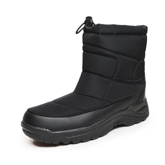 【在庫処分】新品■28cm 撥水 防寒 ダウン ブーツ 保温 あったか スノーブーツ 防滑 アウトドア 雨 雪 冬 ウィンター シューズ シンプル拍卖