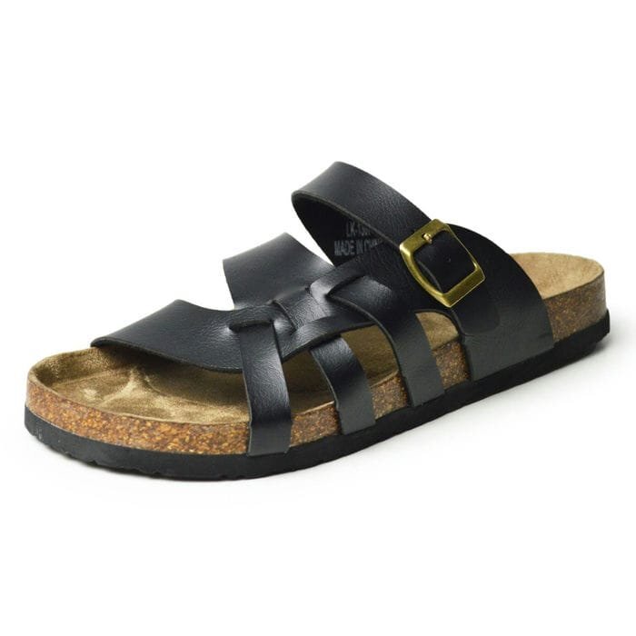 新品■24.5~25cm メンズ サンダル クロスベルト 軽量 コルク シャワーサンダル 屈曲 アウトドア キャンプ ビーチ 海 川 靴【エコ配送】拍卖