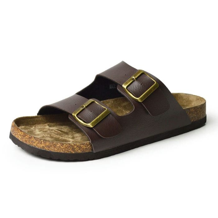 新品■27.5~28cm メンズ サンダル ダブルベルト 軽量 コルク シャワーサンダル 屈曲 アウトドア キャンプ ビーチ 海 川 靴【エコ配送】拍卖