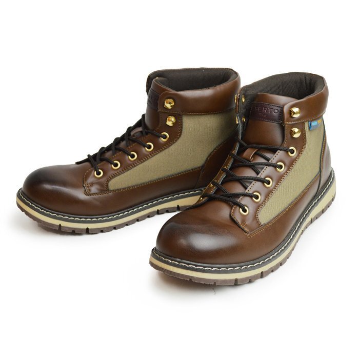 新品■27cm リベルト エドウィン EDWIN メンズ ブーツ 防水 レインシューズ レイン スニーカー ハイカット カジュアル 防滑 紐靴拍卖