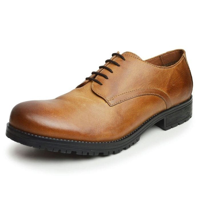 新品■26.5cm 本革 カジュアルシューズ 牛革 レザー スニーカー メンズ ビジネスシューズ ブーツ コンフォート 防滑 紐靴【エコ配送】拍卖
